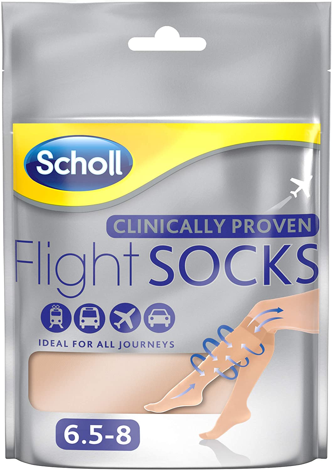 Scholl Flight Socks - Sheer, Size 6-8, 1 Pair : Buy Online at Best Price in  KSA - Souq is now : Fashion
